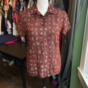 Women's Peter Nygard Blouse, Size 6, Red